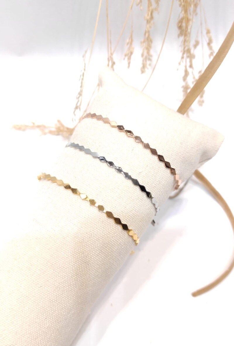 Grossiste LOLO & YAYA - Bracelet Jonc Clotilde en Acier inoxydable