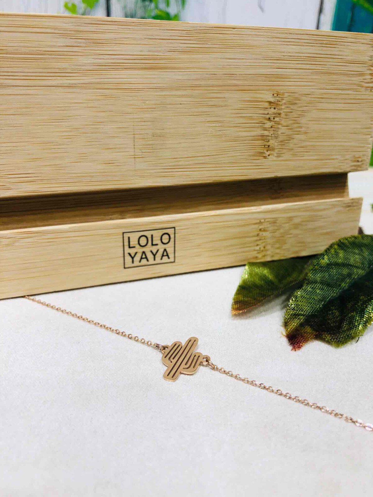 Wholesaler LOLO & YAYA - Ankle Chain Cactus in Stainless Steel