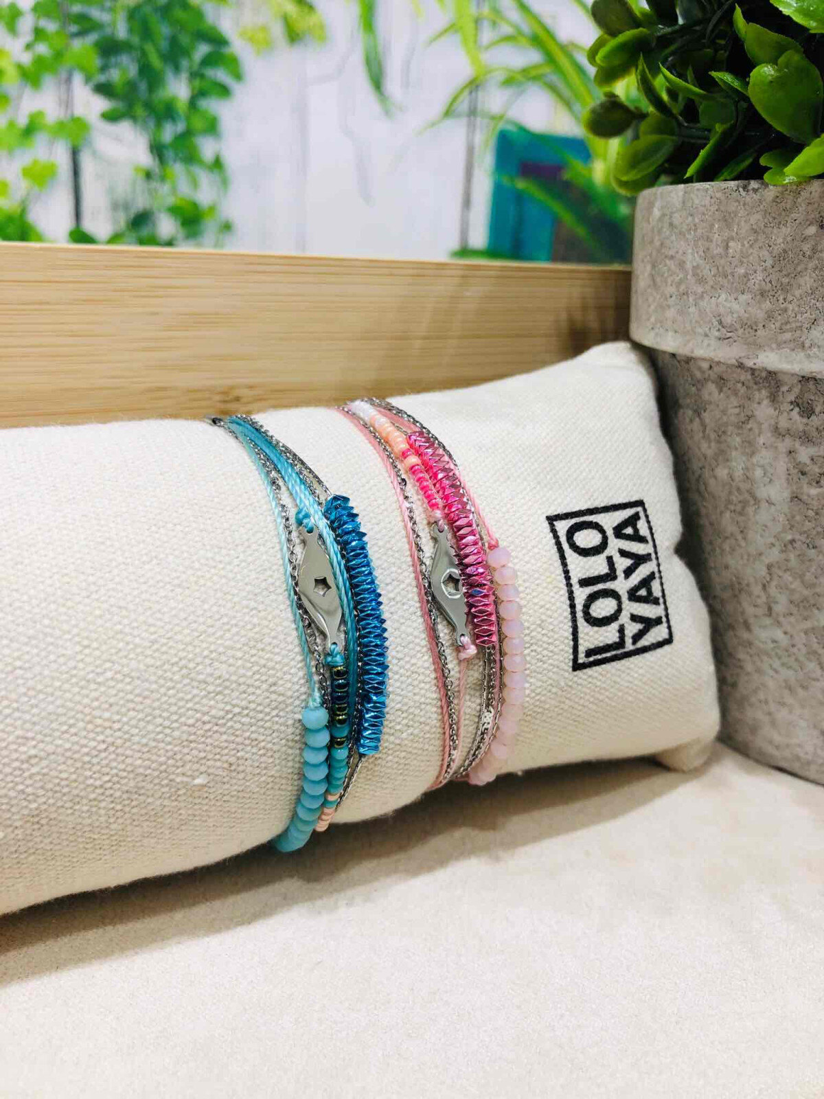 Wholesaler LOLO & YAYA - Bracelet Double Etoile mini in Stainless Steel