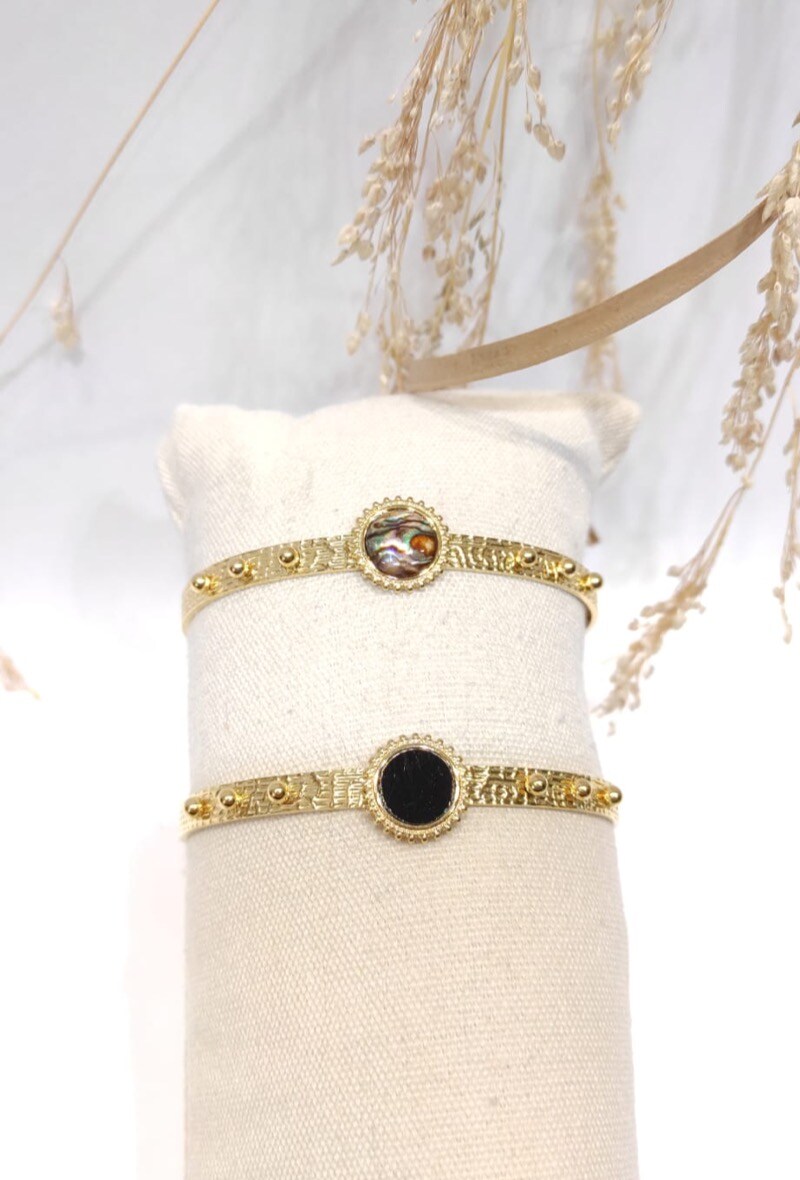 Wholesaler LOLO & YAYA - Rigid band bracelet in Stainless Steel