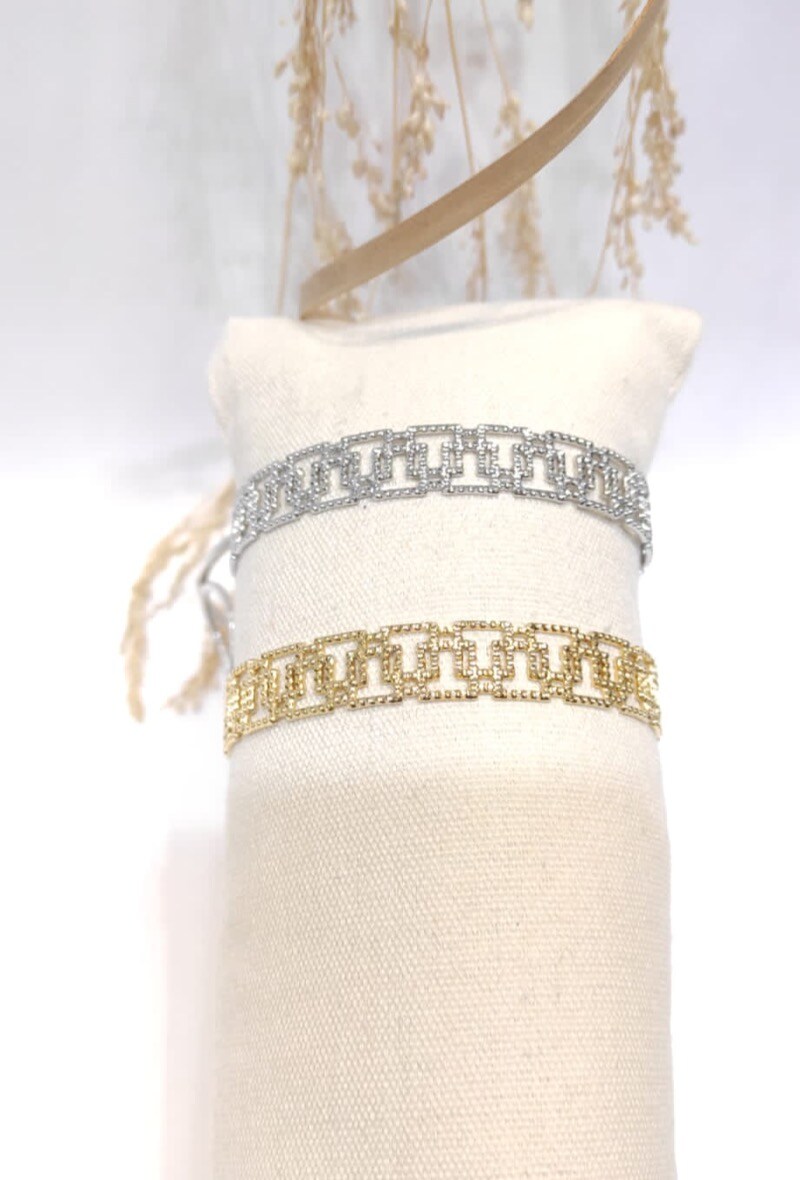 Wholesaler LOLO & YAYA - Rigid band bracelet in Stainless Steel