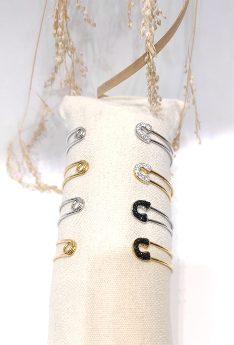 Wholesaler LOLO & YAYA - Rigid band bracelet in Stainless Steel