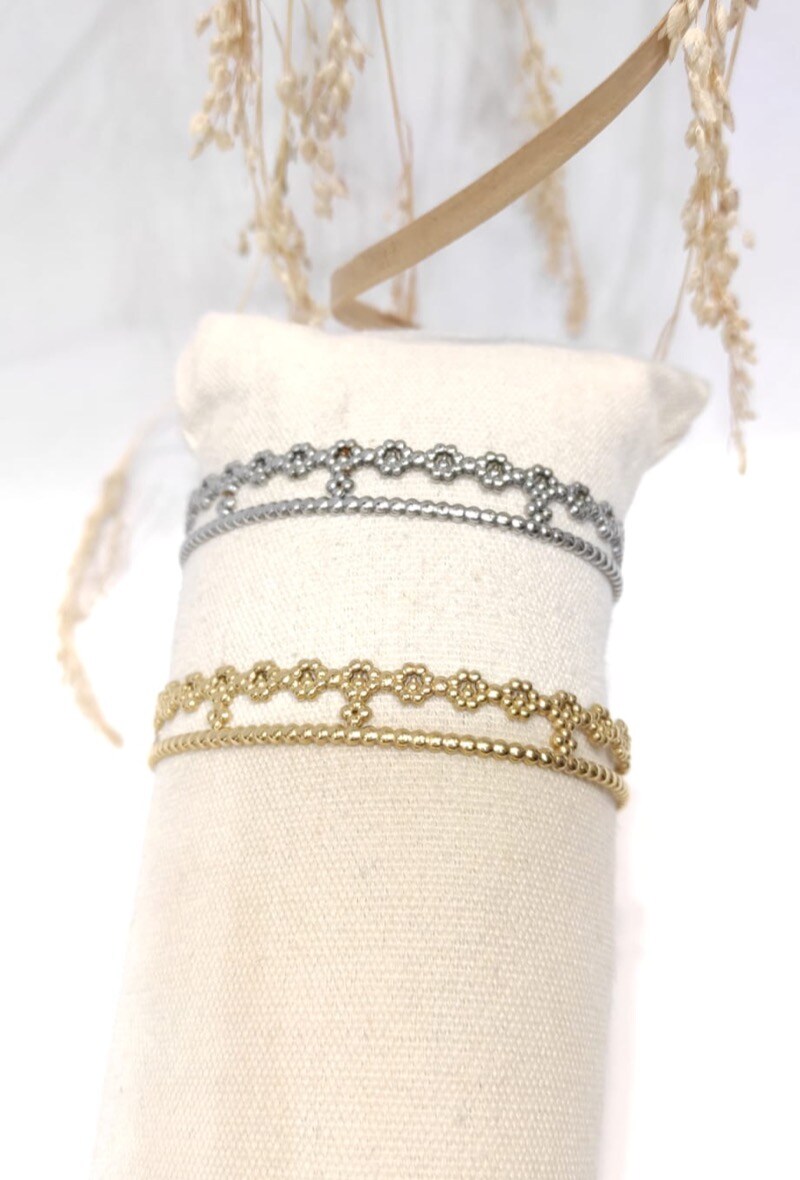 Wholesaler LOLO & YAYA - 38506 Rigid bangle bracelet in Stainless Steel
