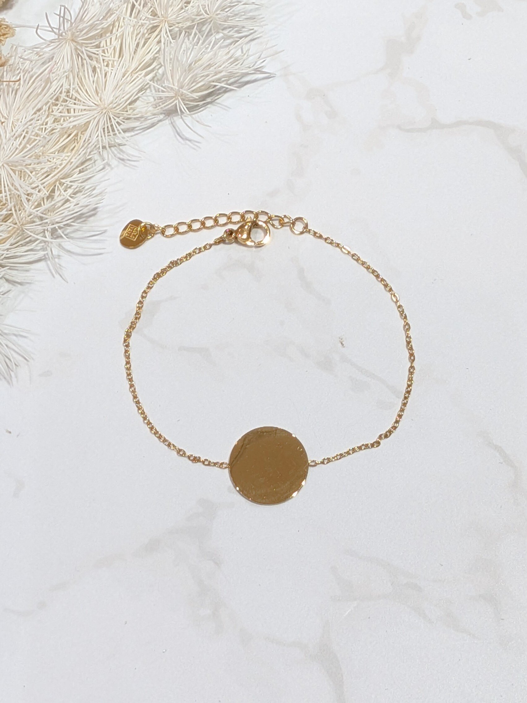 Wholesaler LOLO & YAYA - Blank round bracelet to engrave in stainless steel