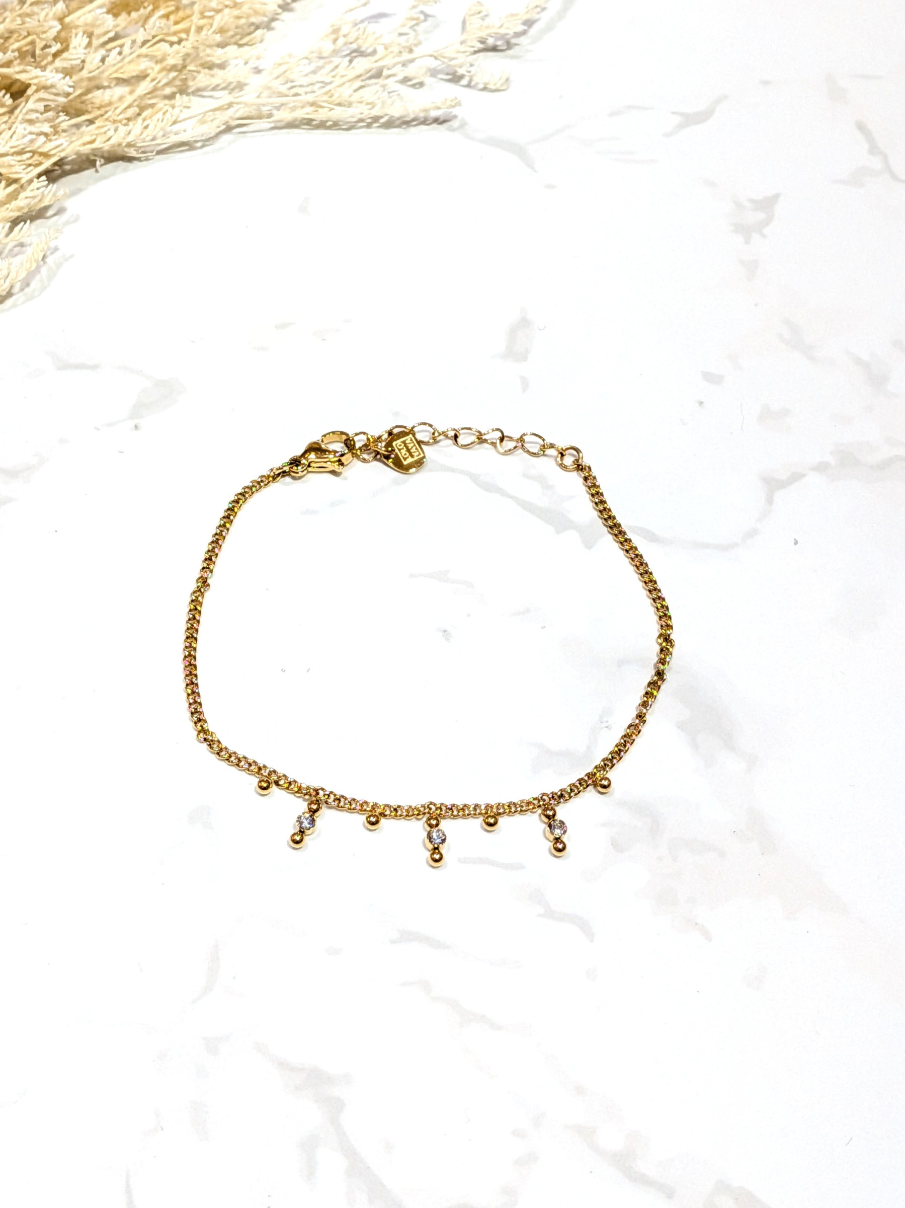 Wholesaler LOLO & YAYA - Editte rhinestone bracelet in stainless steel