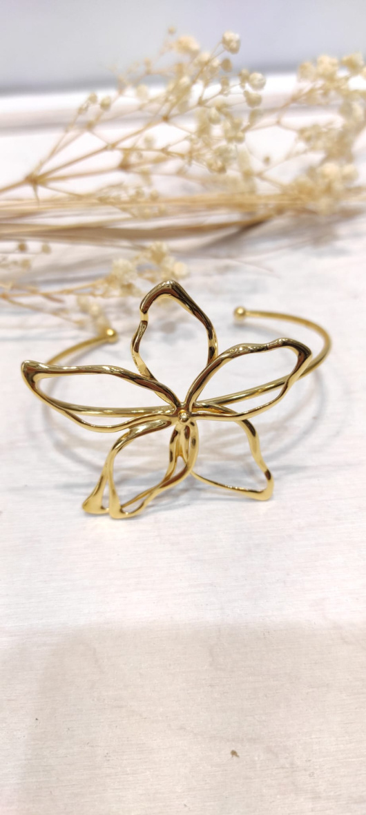 Wholesaler LOLO & YAYA - Idaline rigid bangle bracelet in stainless steel