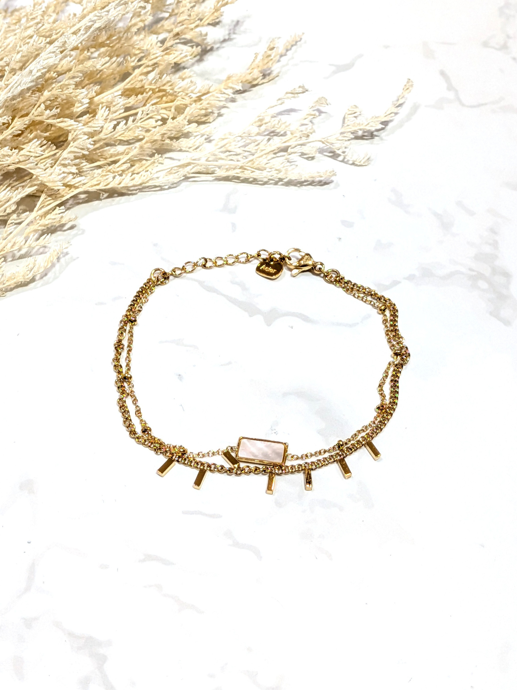 Wholesaler LOLO & YAYA - Hinano multi-row bracelet in stainless steel