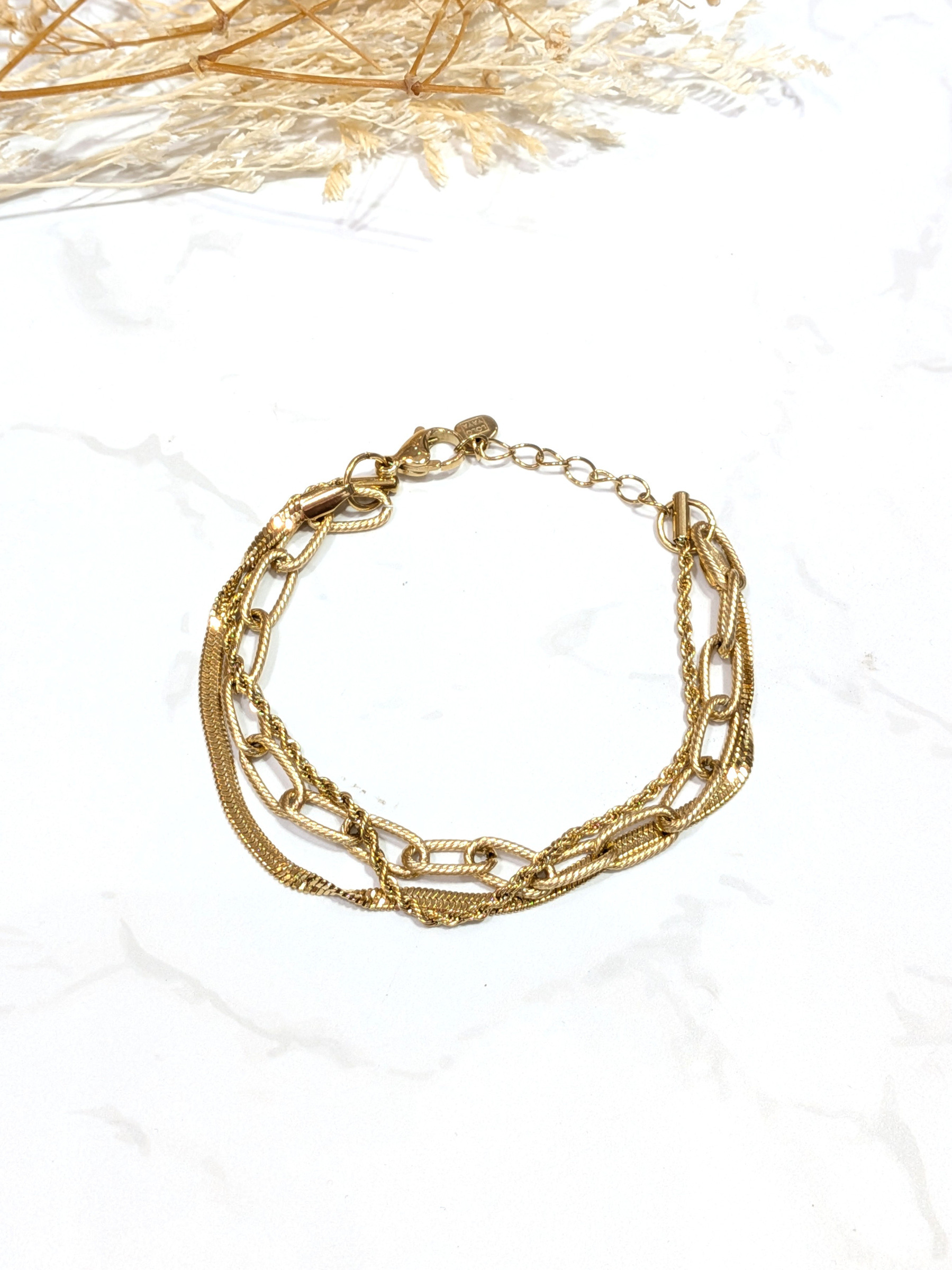 Wholesaler LOLO & YAYA - Refka multi-row bracelet in stainless steel