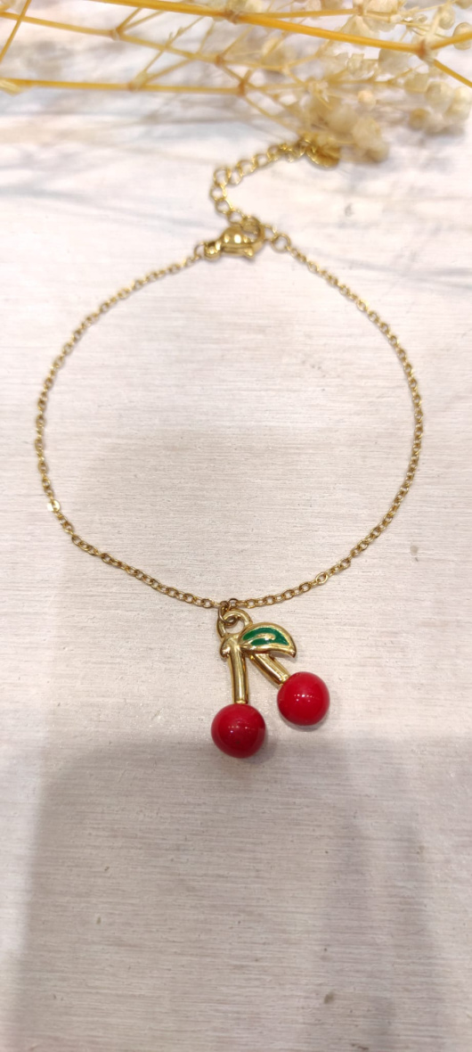 Wholesaler LOLO & YAYA - Stainless steel cherry bracelet