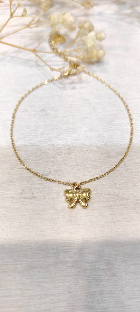 Wholesaler LOLO & YAYA - Timeless Gerlinde bow tie bracelet in steel
