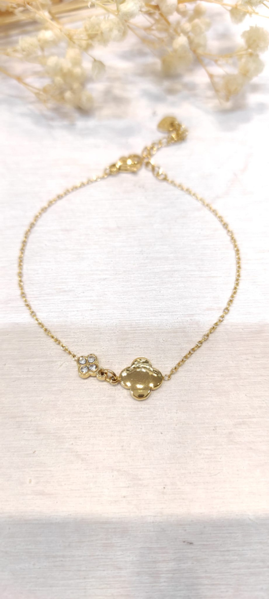 Grossiste Lolo & Yaya - Bracelet intemporel strass Annissa en acier inoxydable