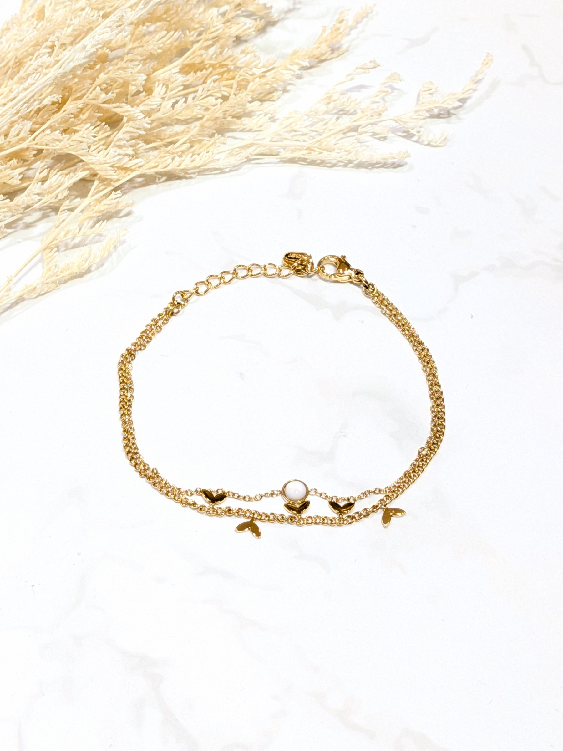 Wholesaler LOLO & YAYA - Cataline multi-row bracelet in stainless steel