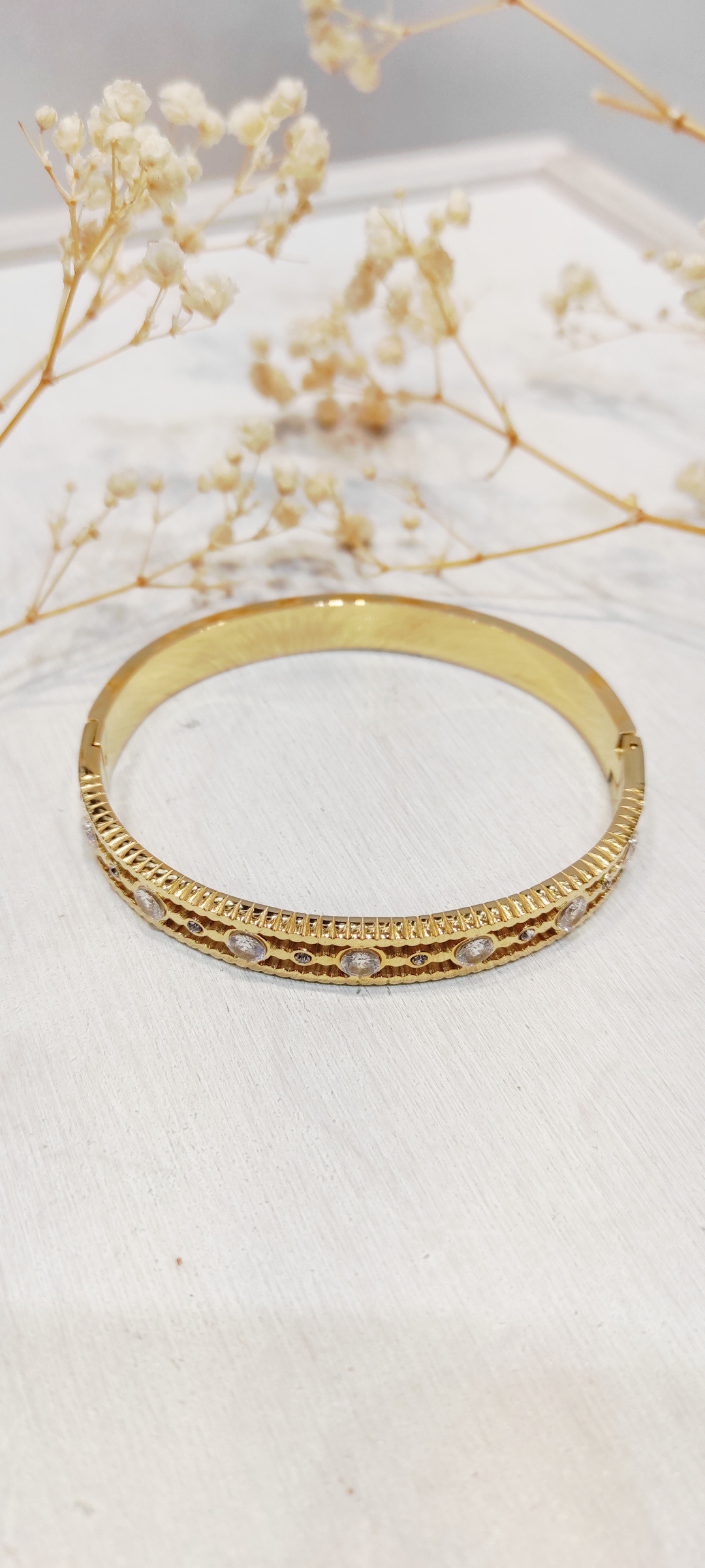 Bracelet Rigide Strass Verts 171 / Scooter - Occasion état Neuf