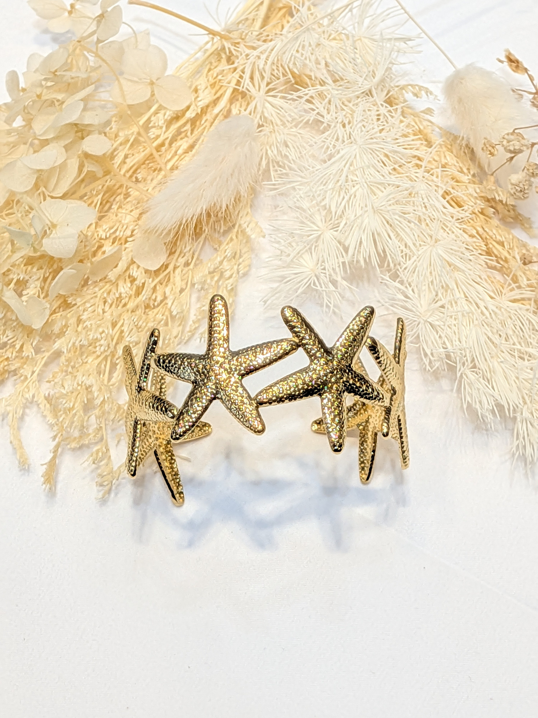 Wholesaler LOLO & YAYA - Rigid jonc Eloa steel sea stars
