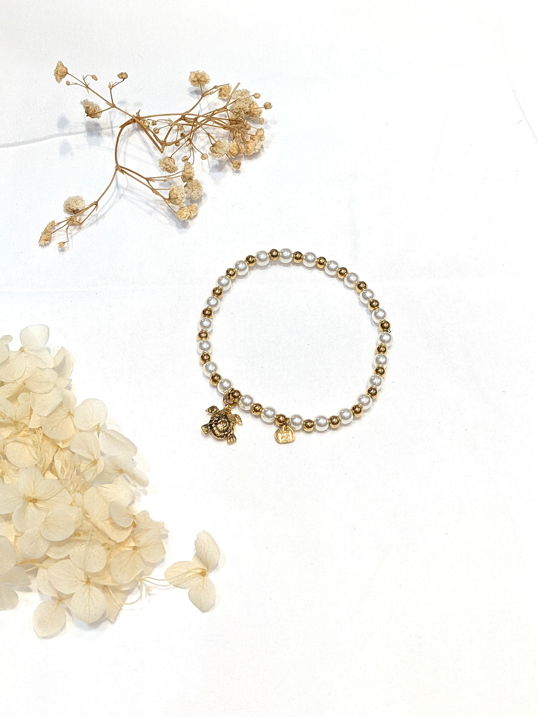 Großhändler Lolo & Yaya - Gemischtes elastisches Armband mit Stahlschildkrötenfalle