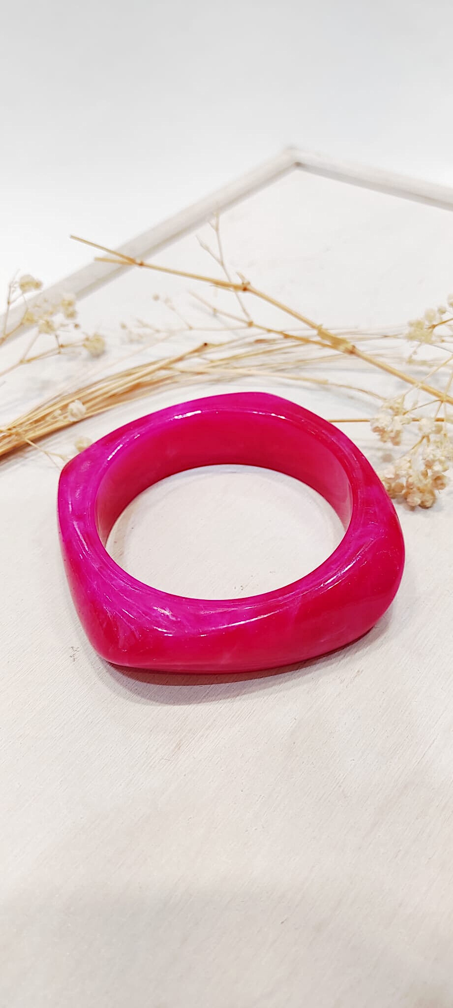 Wholesaler Lolo & Yaya - Rigid jack bracelet in Saturn resin