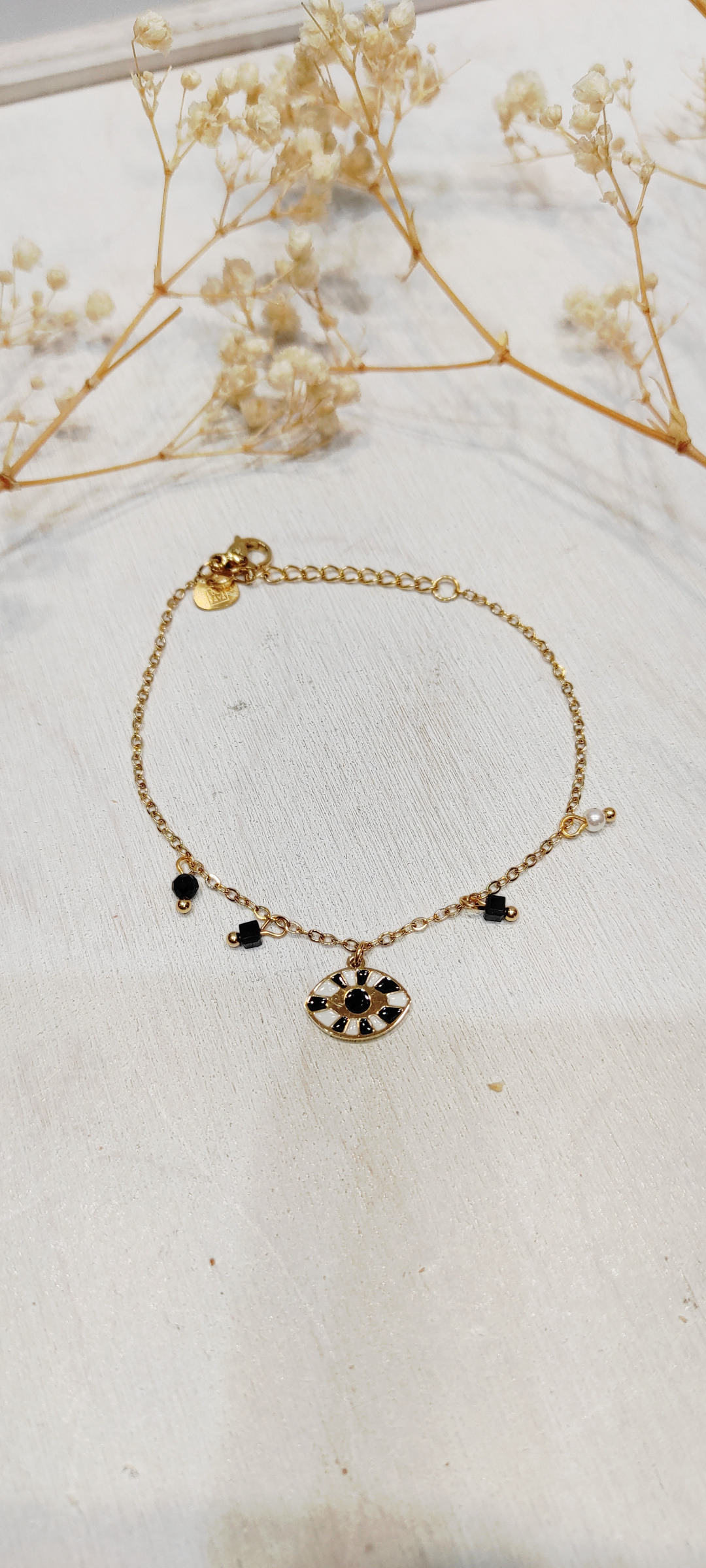 Wholesaler LOLO & YAYA - Bracelet with stainless steel nyxia eye
