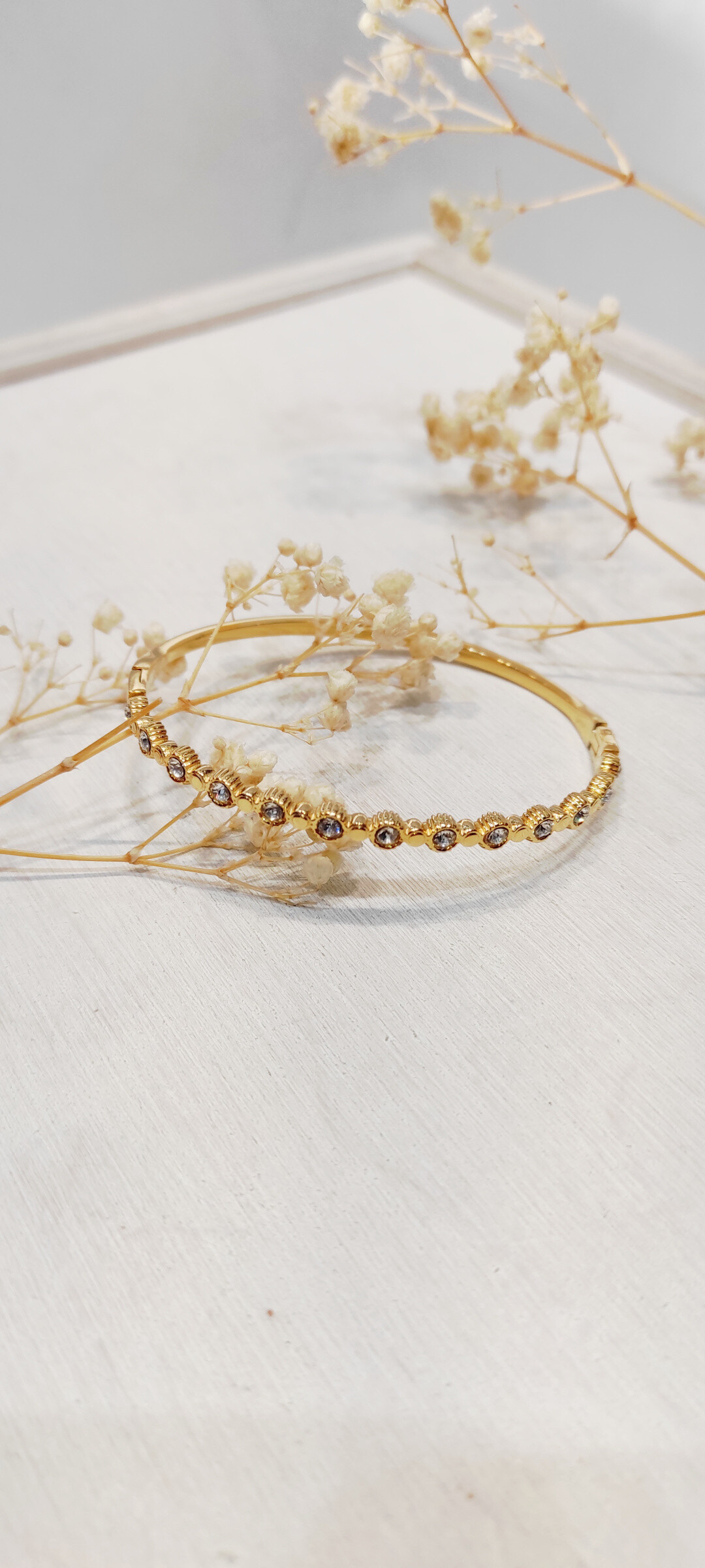 Wholesaler Lolo & Yaya - Rigid row with stainless steel ariyah rhinestones