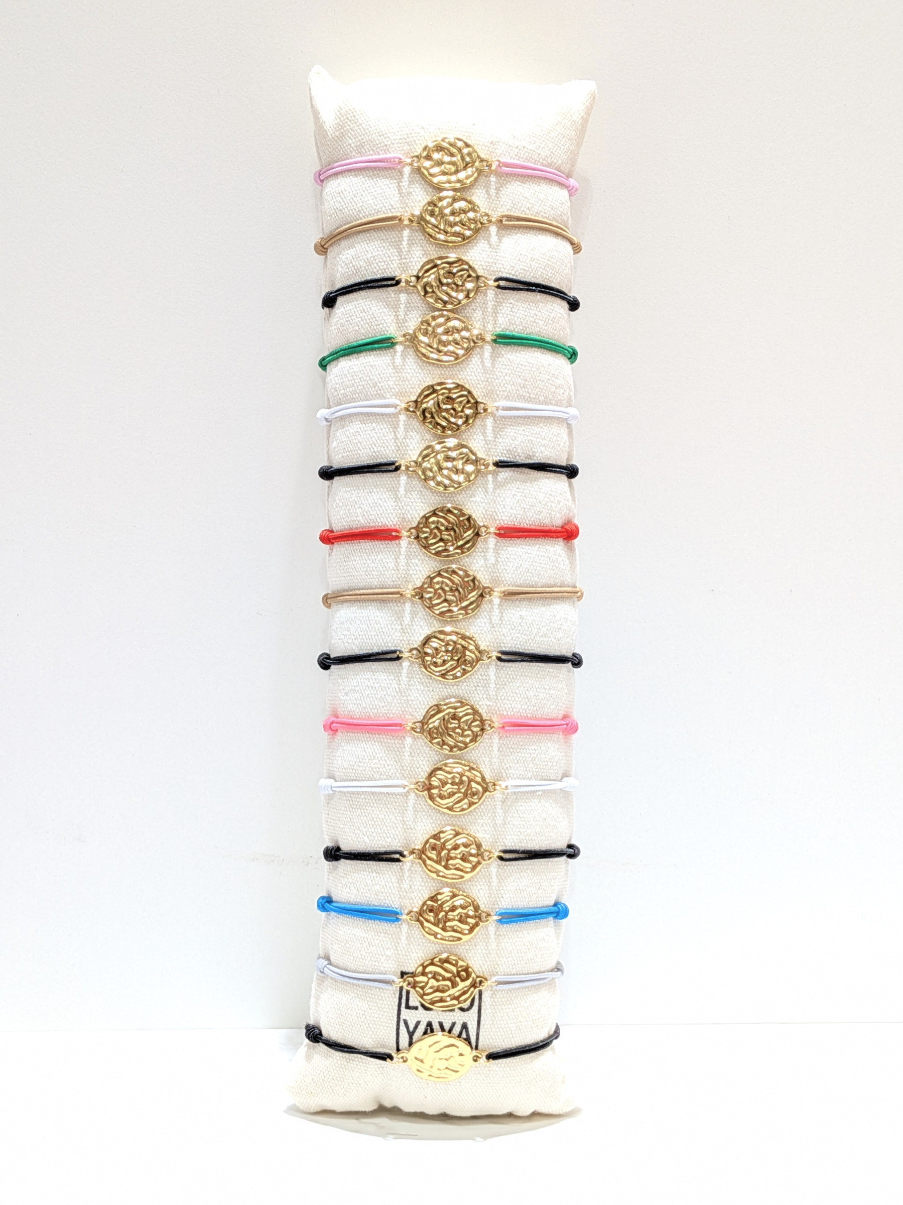 Wholesaler LOLO & YAYA - Set of 15 hammered piece bracelets