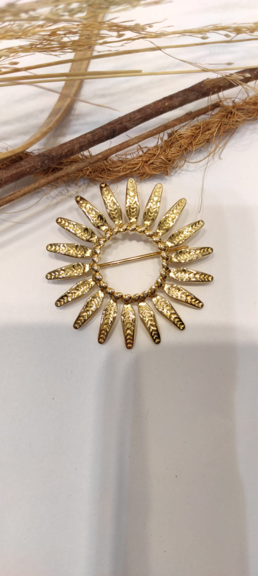 Wholesaler Lolo & Yaya - Hedel brooch in stainless steel