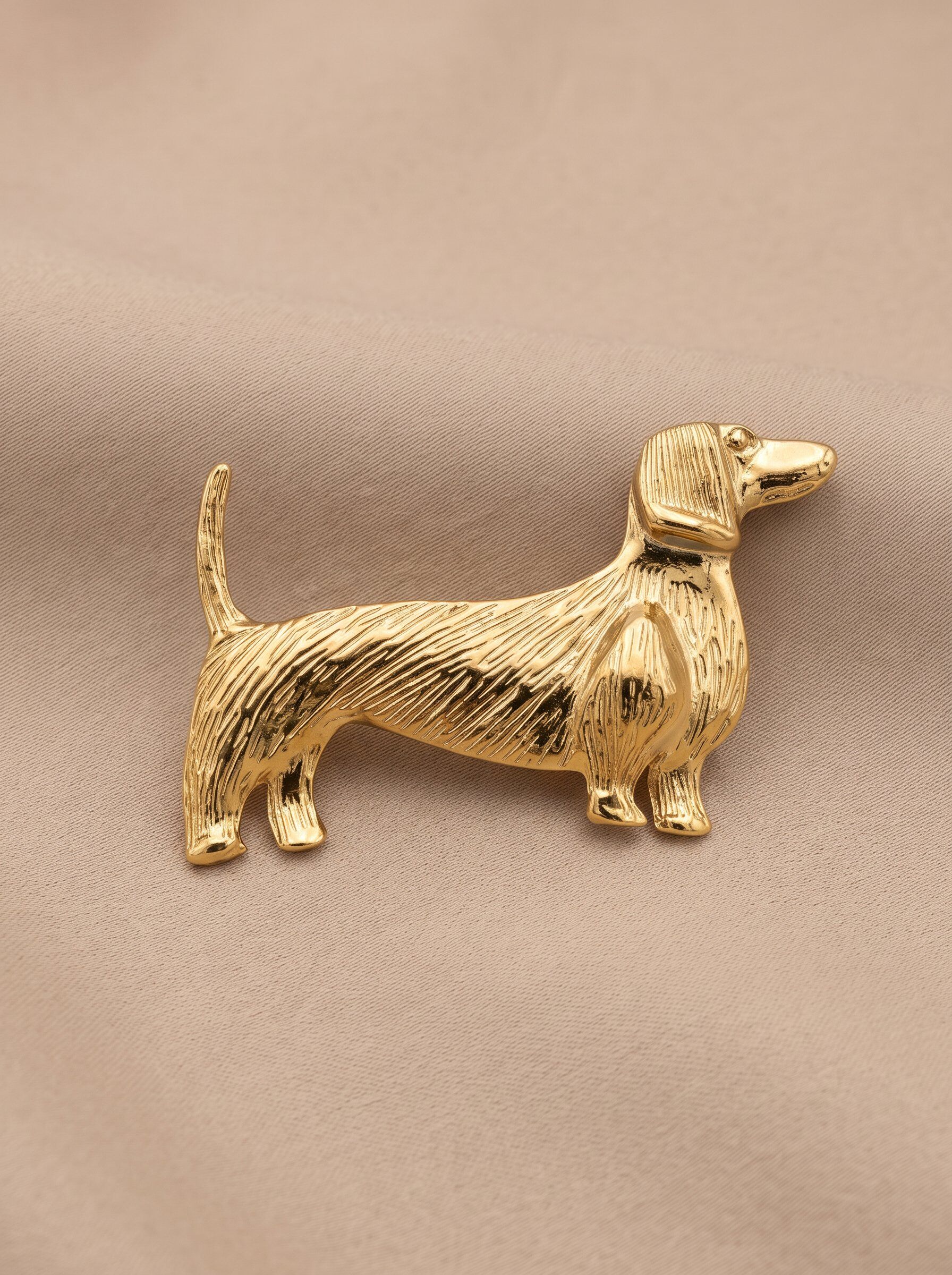 Grossiste LOLO & YAYA - Broche Chien Golden Dachshund
