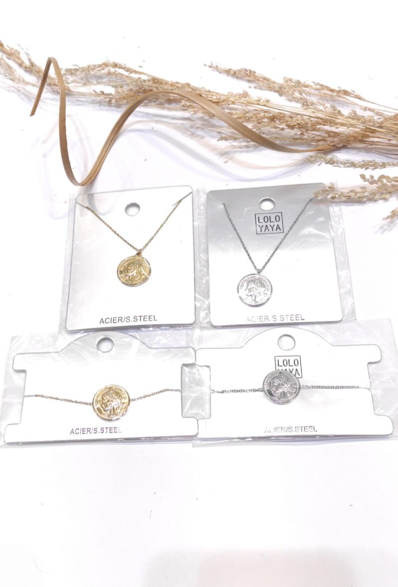 Wholesaler LOLO & YAYA - Necklace La Pièce in Stainless Steel