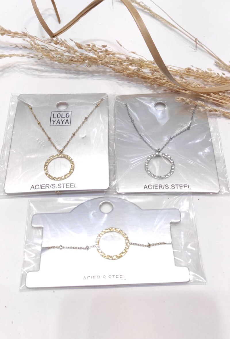 Wholesaler LOLO & YAYA - Necklace Justine in Stainless Steel