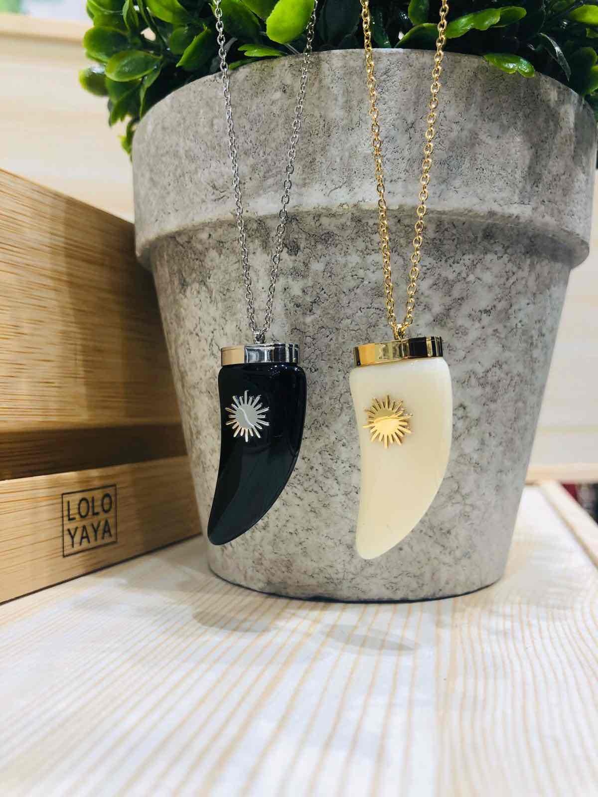 Grossiste LOLO & YAYA - Collier Corne en Acier inoxydable