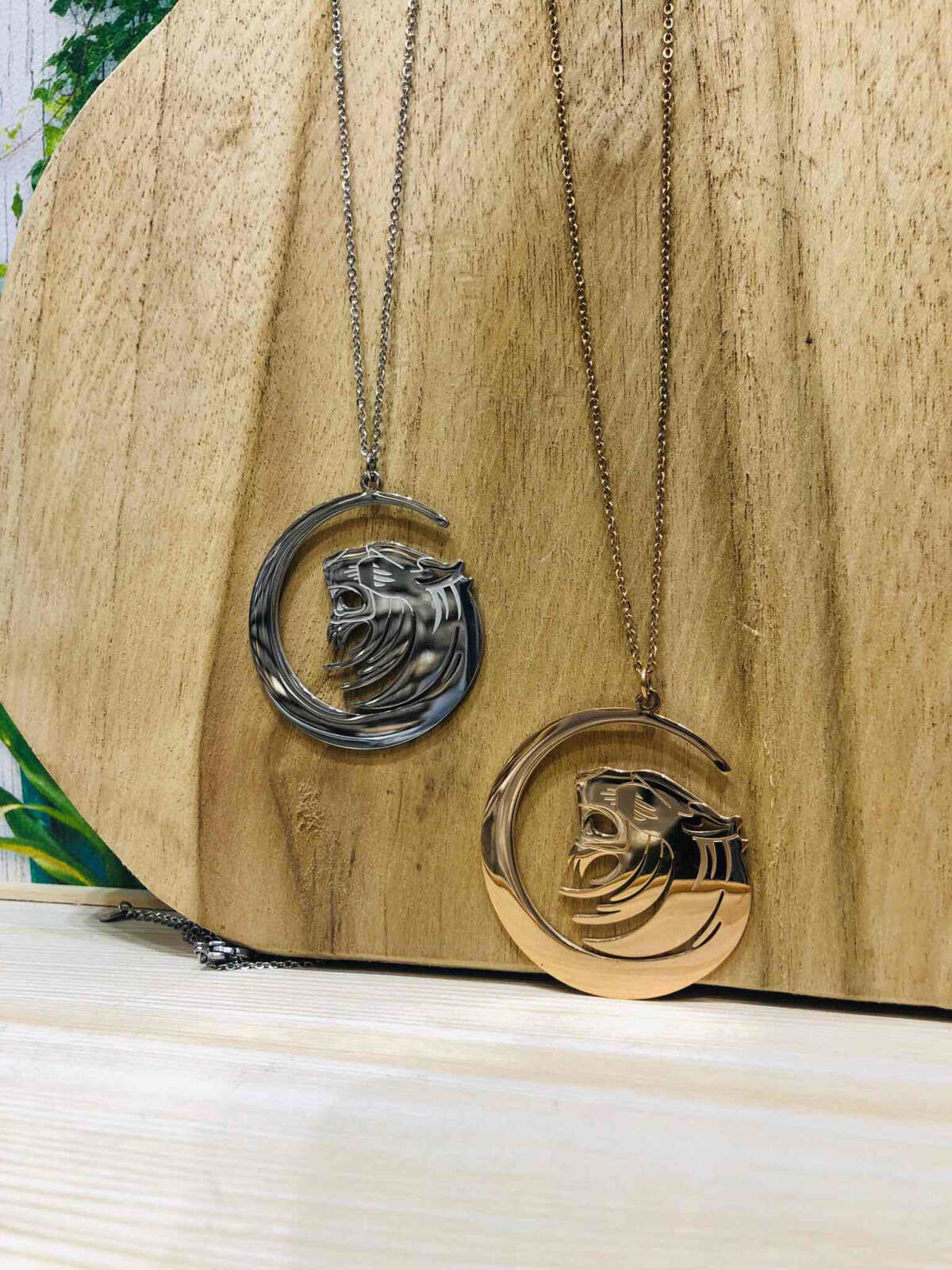 Grossiste LOLO & YAYA - Long Collier Sautoir Lion en Acier inoxydable