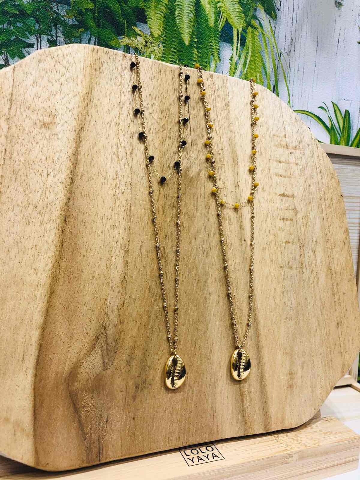 Grossiste LOLO & YAYA - Collier Multi-Rang Coquillage en Acier inoxydable