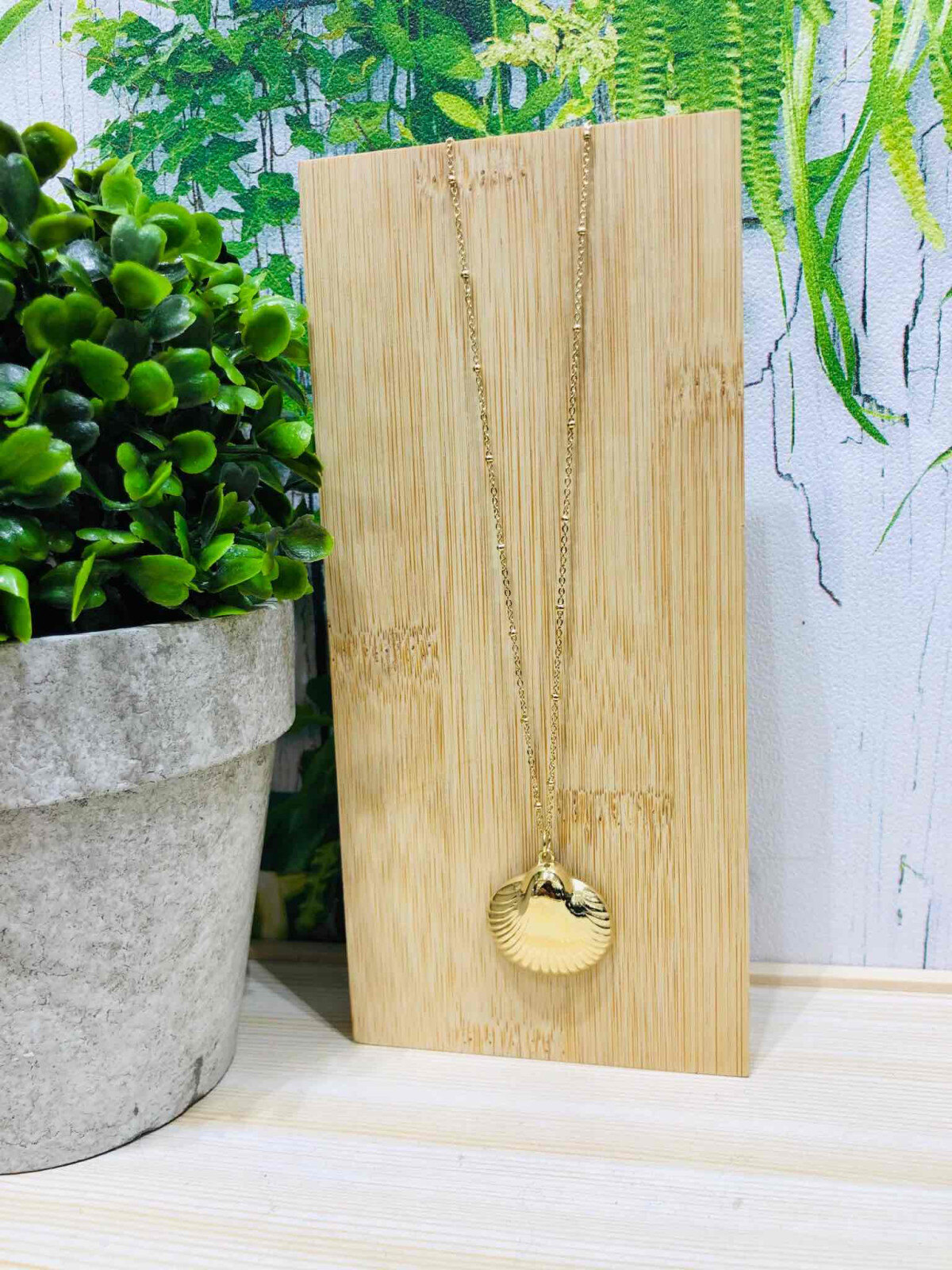 Wholesaler LOLO & YAYA - Long Necklace Coquillage Coque in Stainless Steel