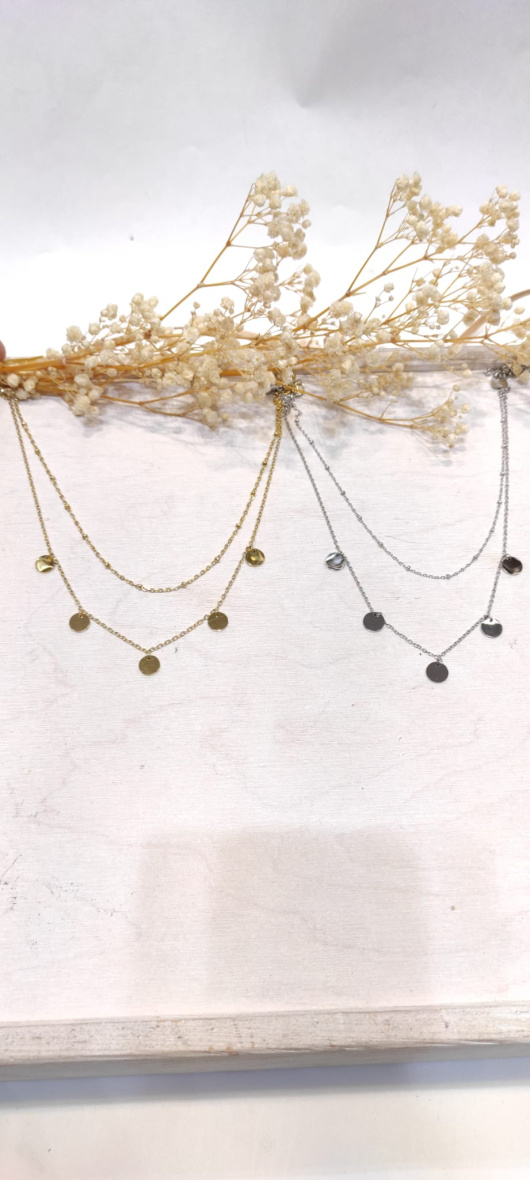 Grossiste LOLO & YAYA - Collier Multi-Rang Juliette E en Acier Inoxydable