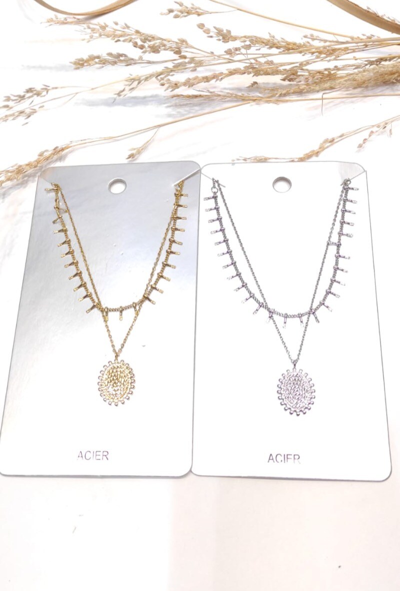 Grossiste LOLO & YAYA - Collier Multi-Rang Chloé L en Acier Inoxydable
