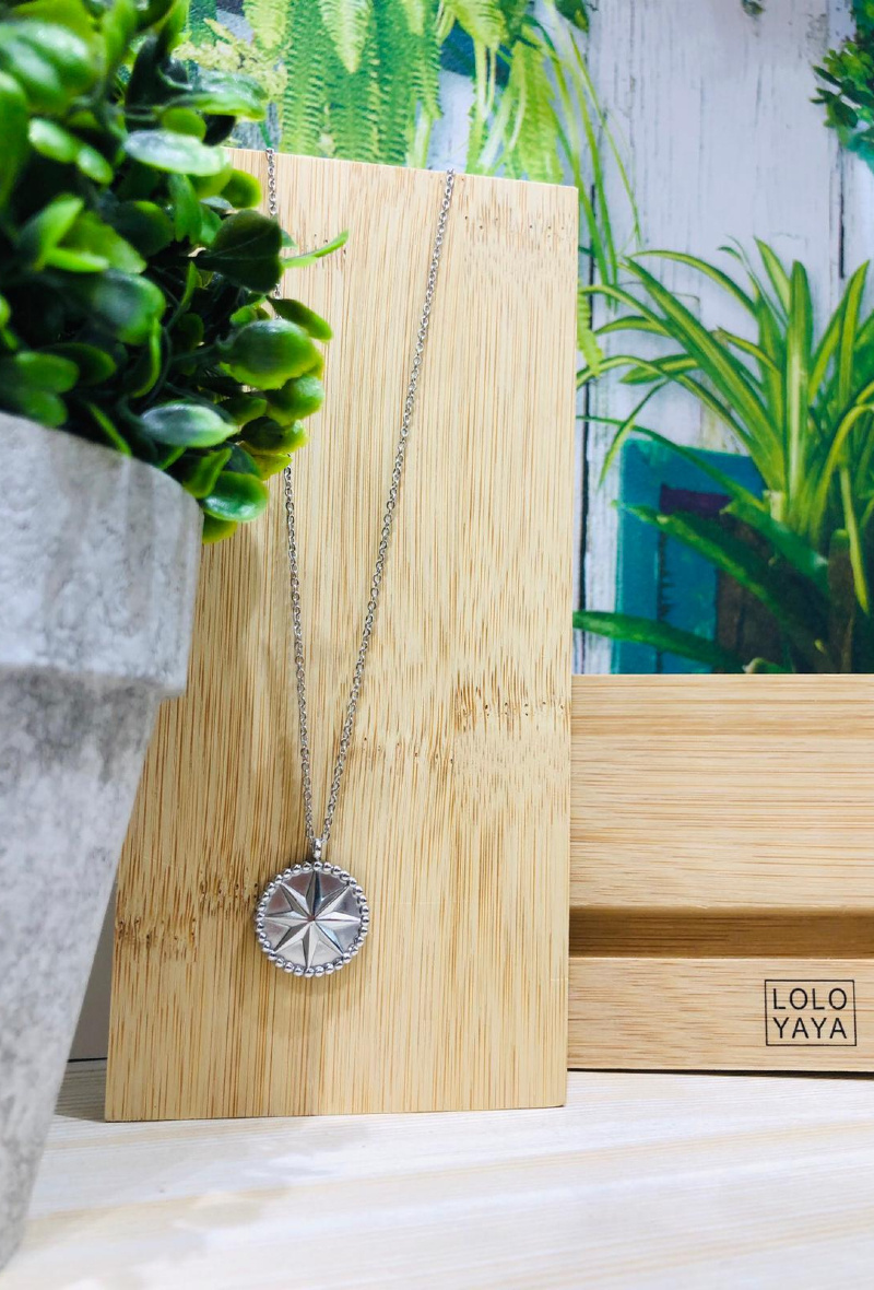 Grossiste LOLO & YAYA - Collier Sautoir Abby en Acier inoxydable
