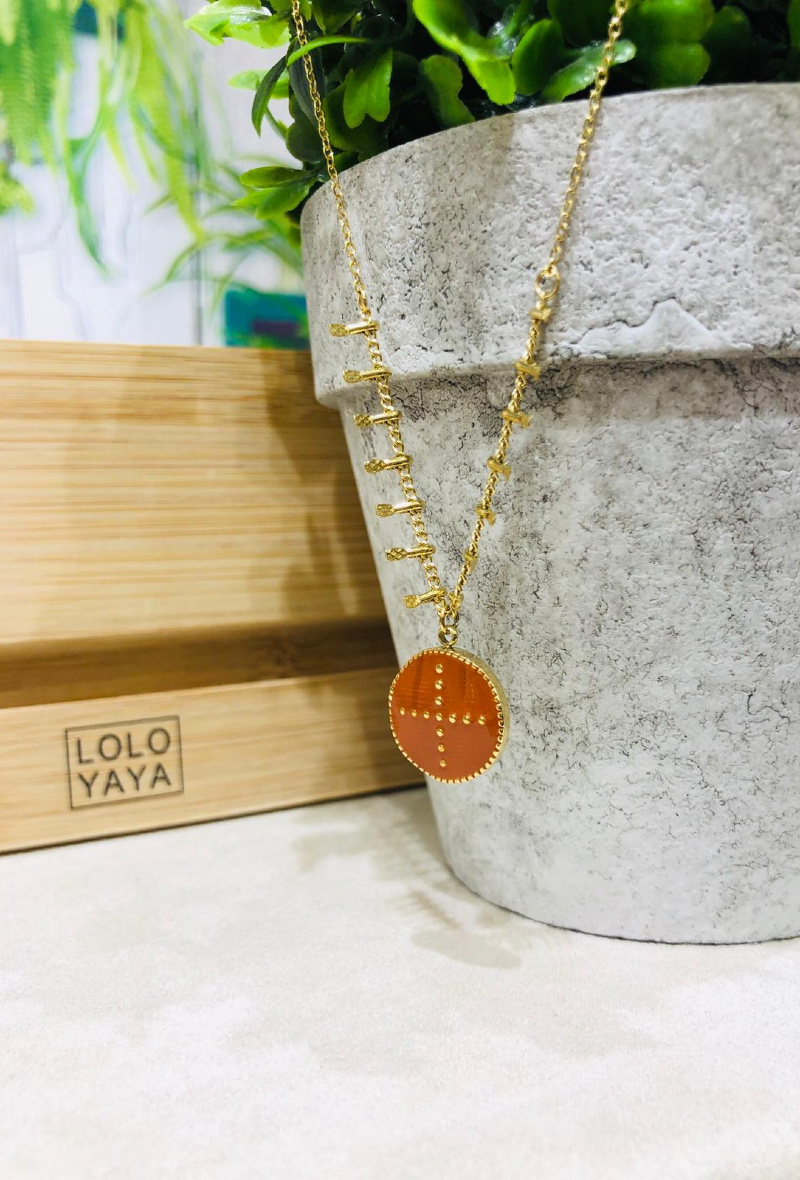 Grossiste LOLO & YAYA - Collier Maelle + en Acier inoxydable
