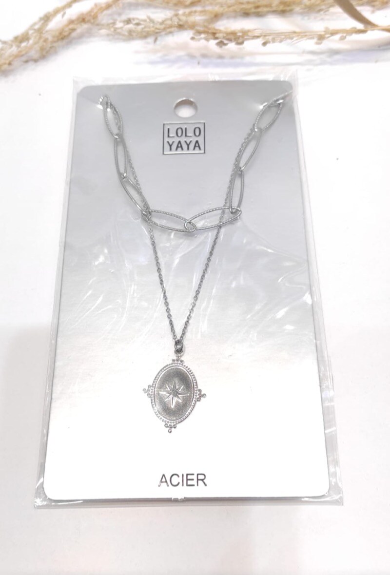 Grossiste LOLO & YAYA - Collier multi-rang Sherley en Acier inoxydable