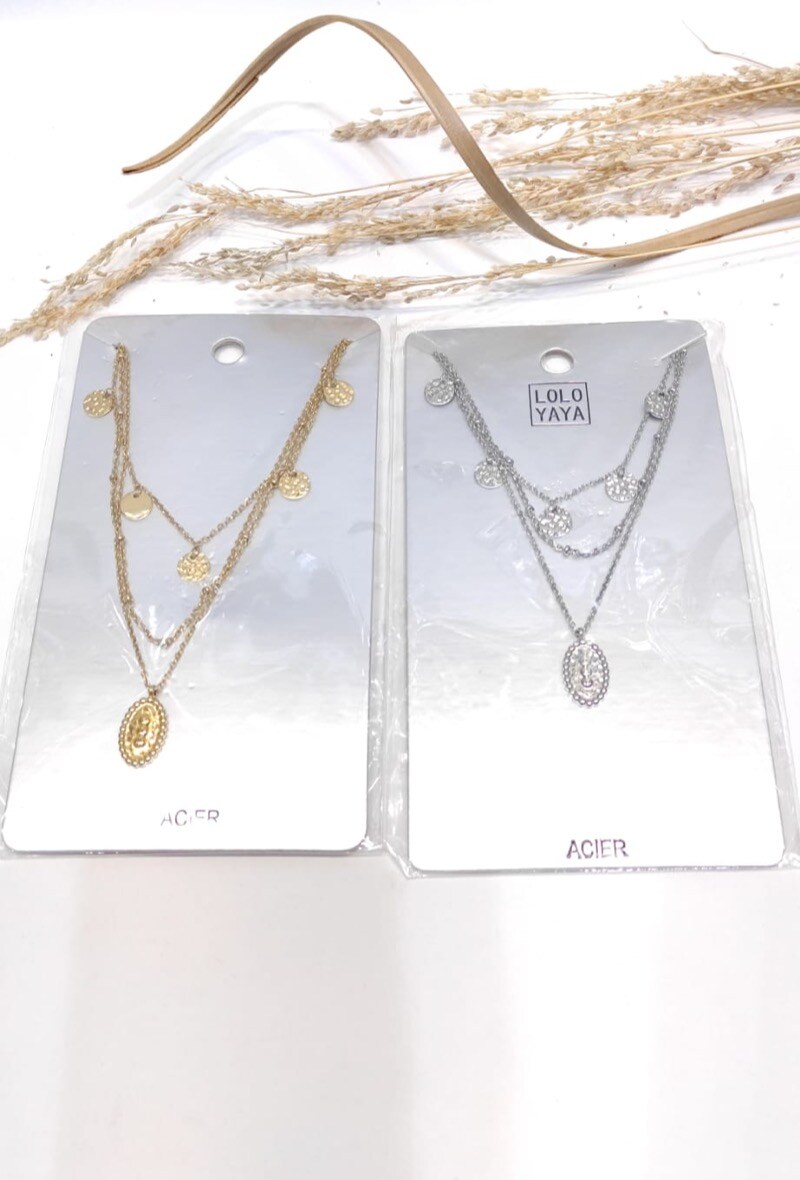 Grossiste LOLO & YAYA - Collier Multi-Rang Alicia en Acier inoxydable