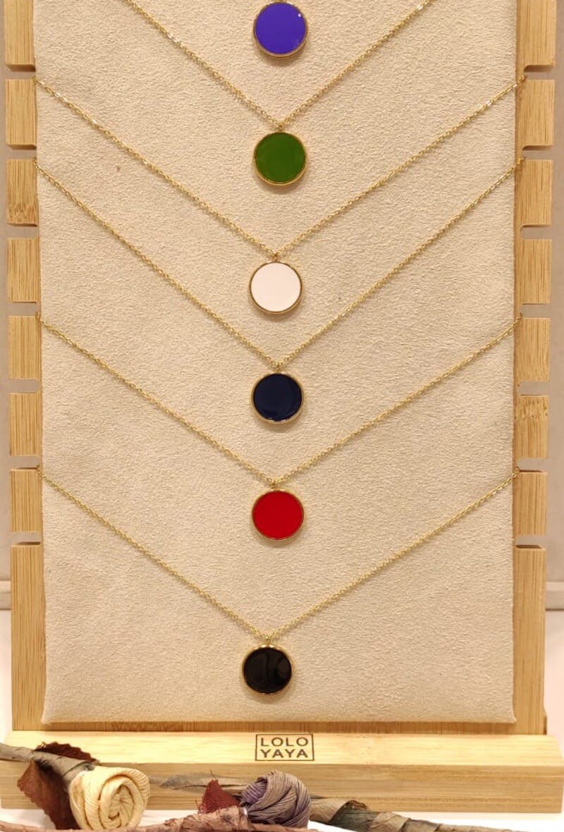 Grossiste LOLO & YAYA - 40115 Collier émaillé en Acier inoxydable