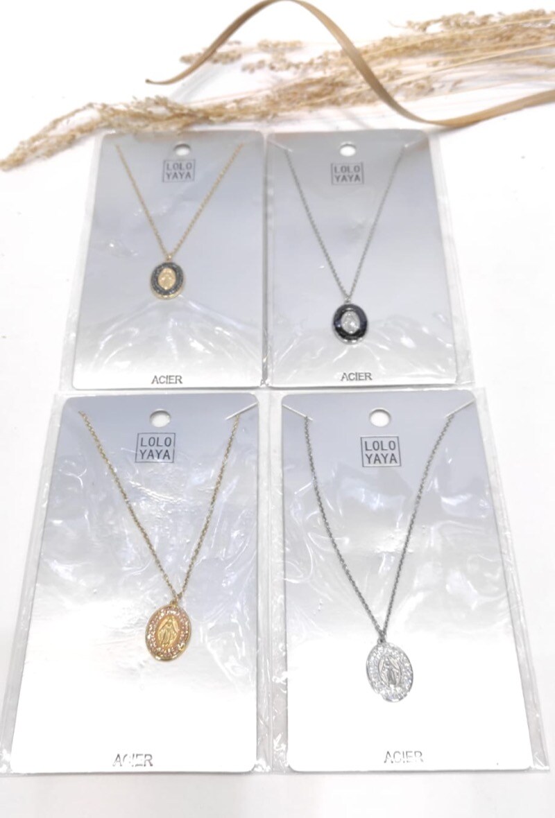 Wholesaler LOLO & YAYA - Collier Sautoir 70cm en acier inoxydable