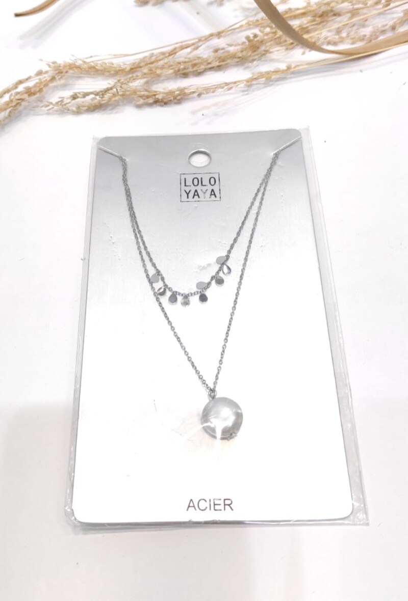 Wholesaler LOLO & YAYA - Collier Multi rang en acier inoxydable