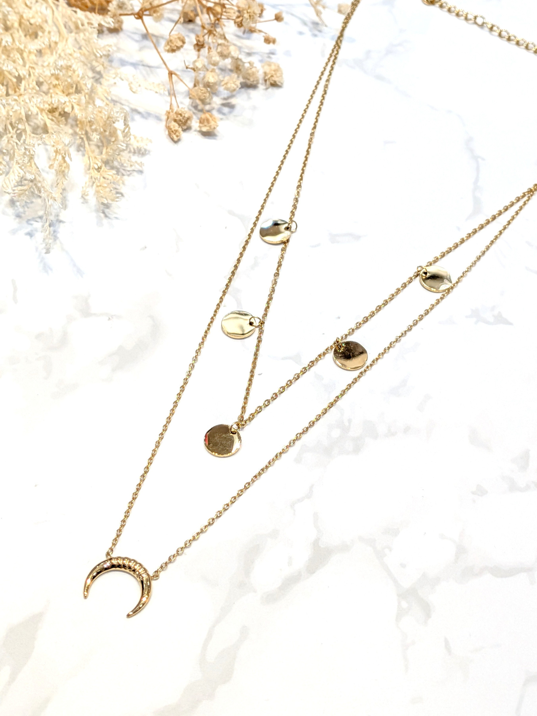 Wholesaler LOLO & YAYA - Collier Multi rang en acier inoxydable