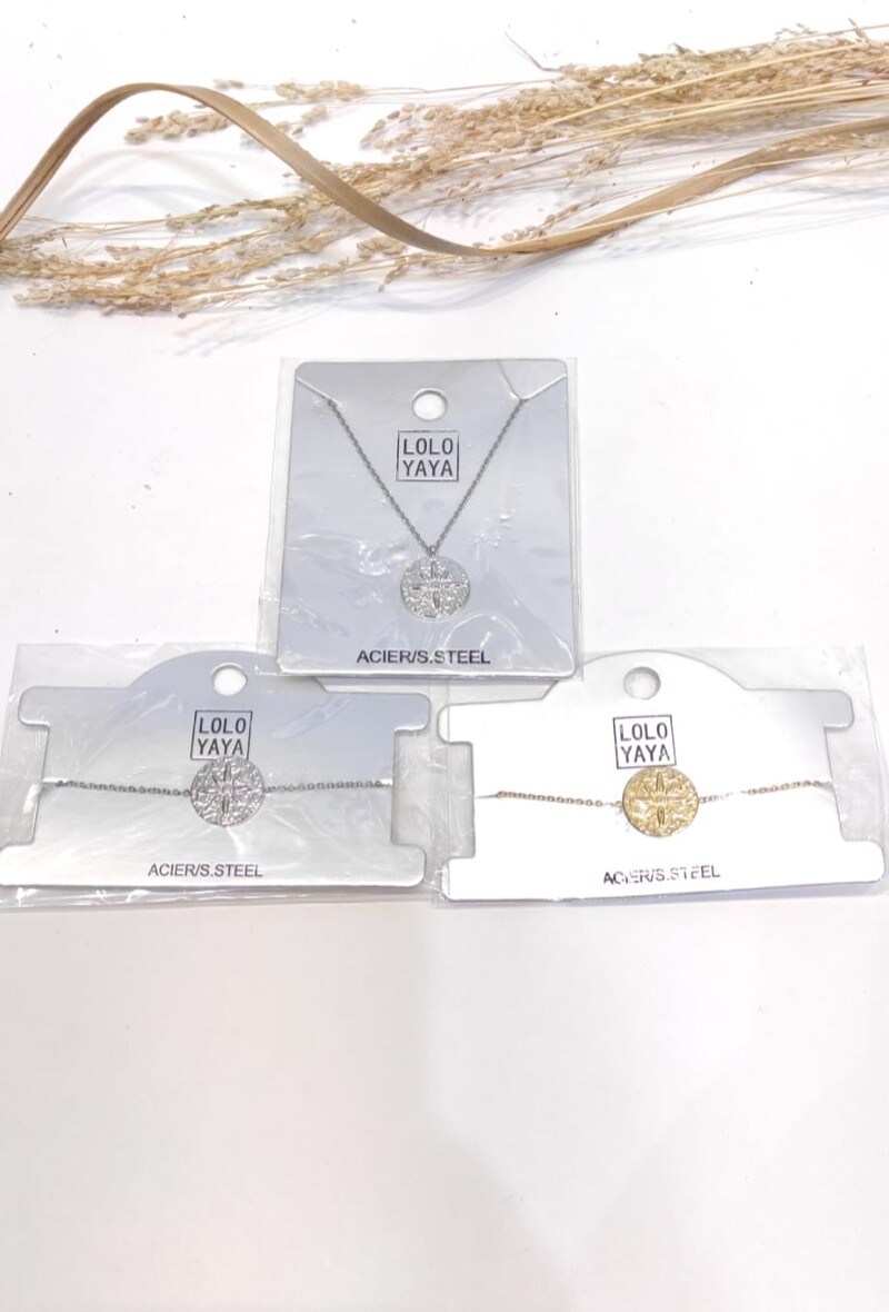 Wholesaler LOLO & YAYA - Collier Tatiana en acier inoxydable