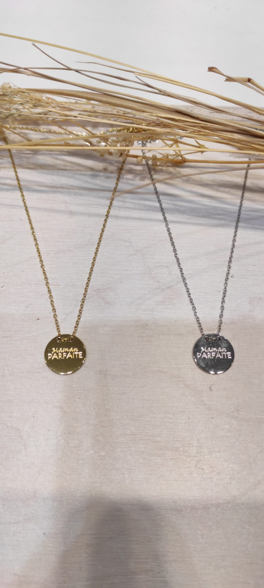 Grossiste Lolo & Yaya - Collier message Maman PARFAITE en acier inoxydable