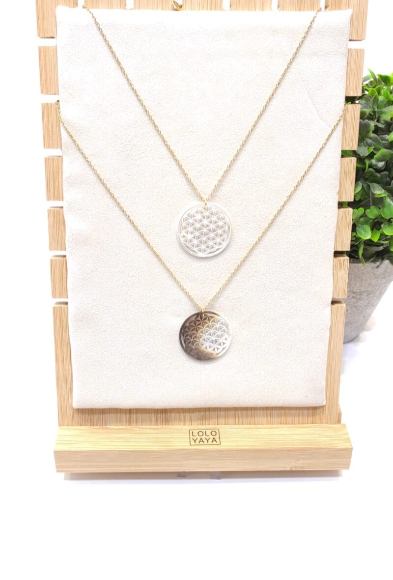 Grossiste Lolo & Yaya - Collier nacre en acier inoxydable