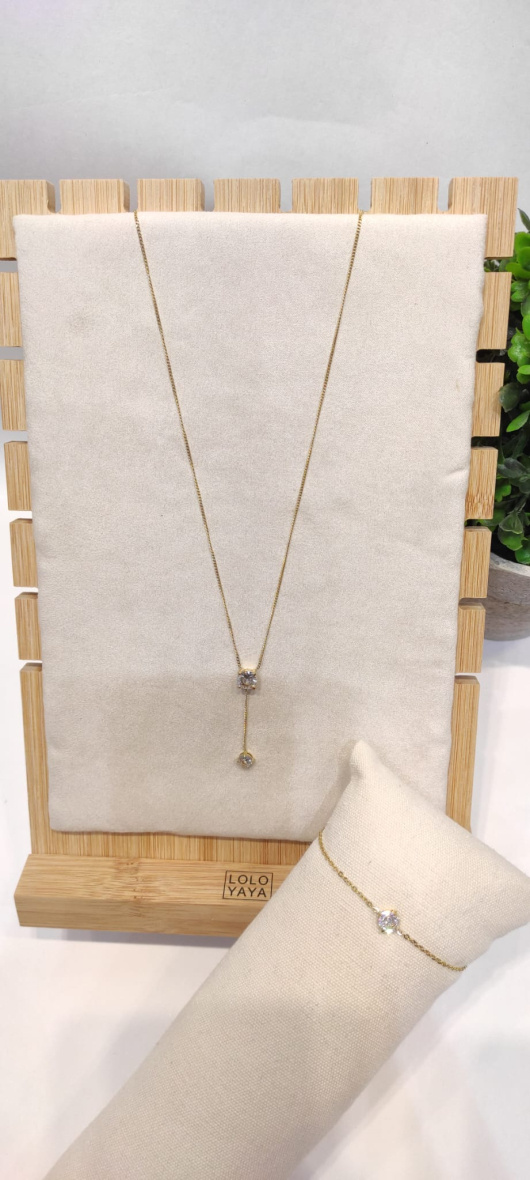 Wholesaler LOLO & YAYA - Anic pendant necklace in stainless steel