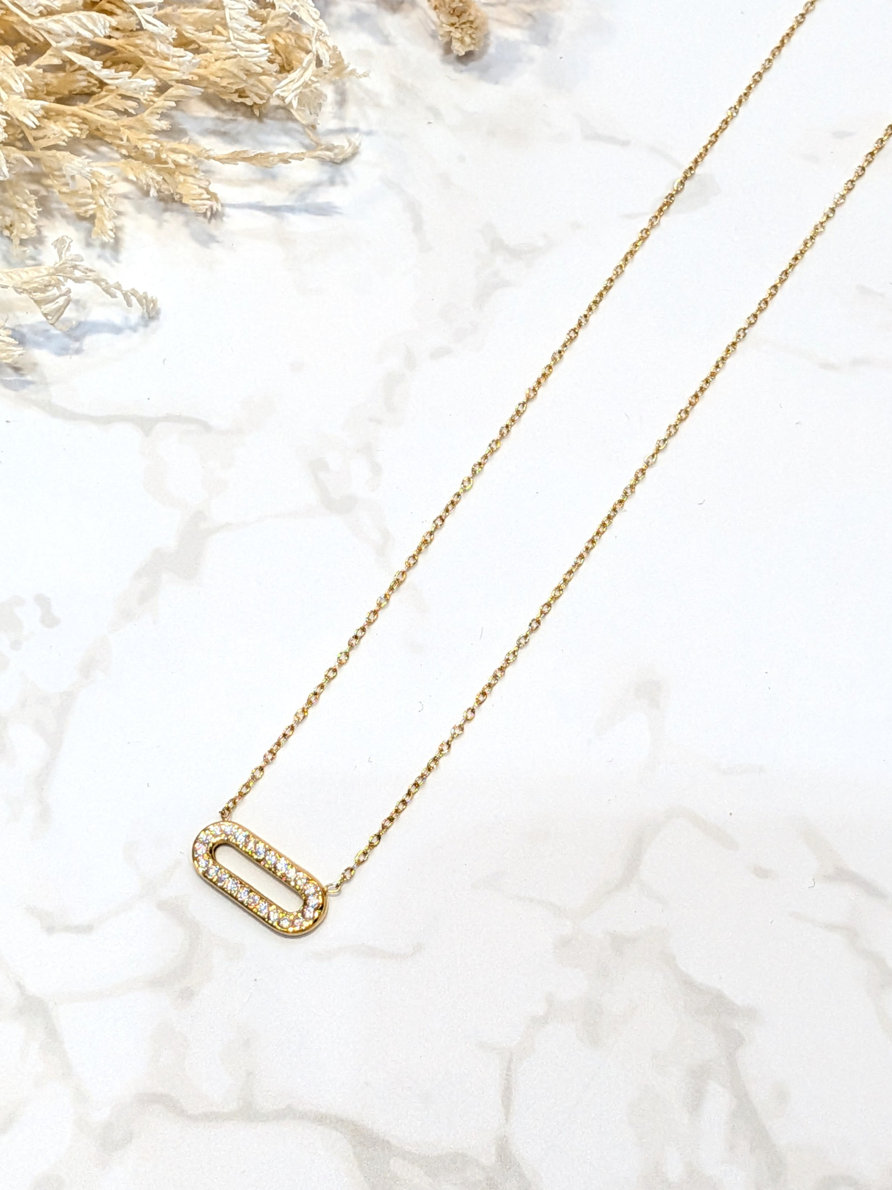 Wholesaler LOLO & YAYA - Poéma rhinestone necklace in stainless steel