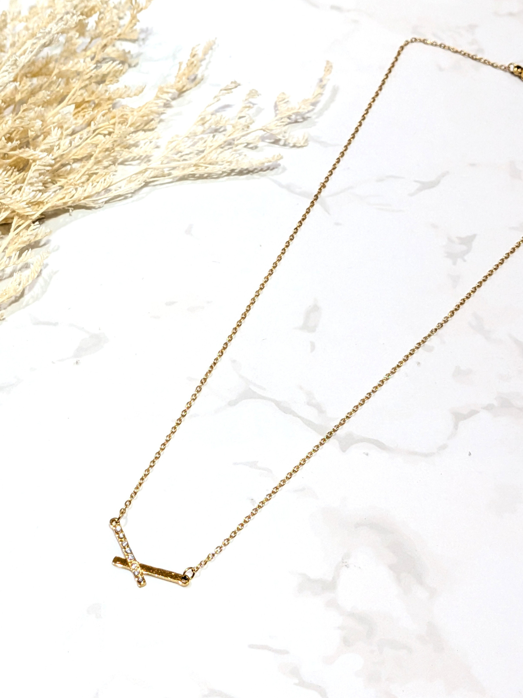 Wholesaler LOLO & YAYA - Isadora rhinestone necklace in stainless steel