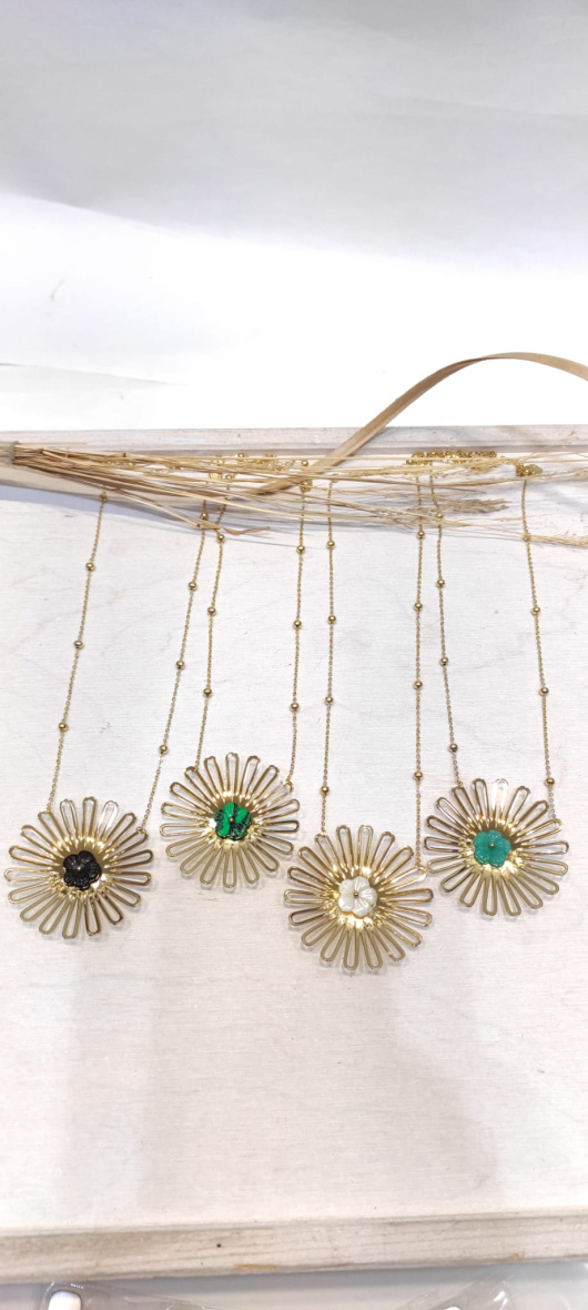 Mayorista LOLO & YAYA - Collar de margaritas Rawda en acero