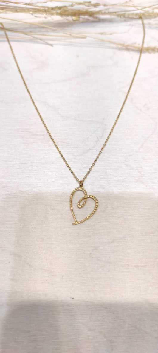 Mayorista LOLO & YAYA - Collar Timeless Douha con forma de corazón en acero