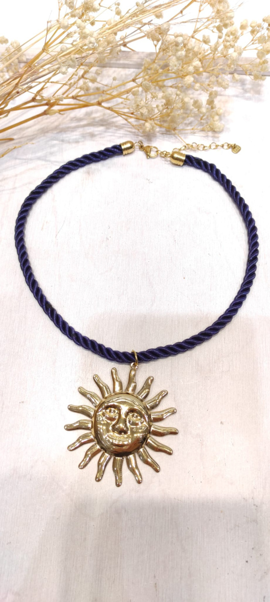 Wholesaler LOLO & YAYA - Stainless steel smile sun necklace